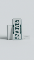 Custom License Plate Vertical Surface