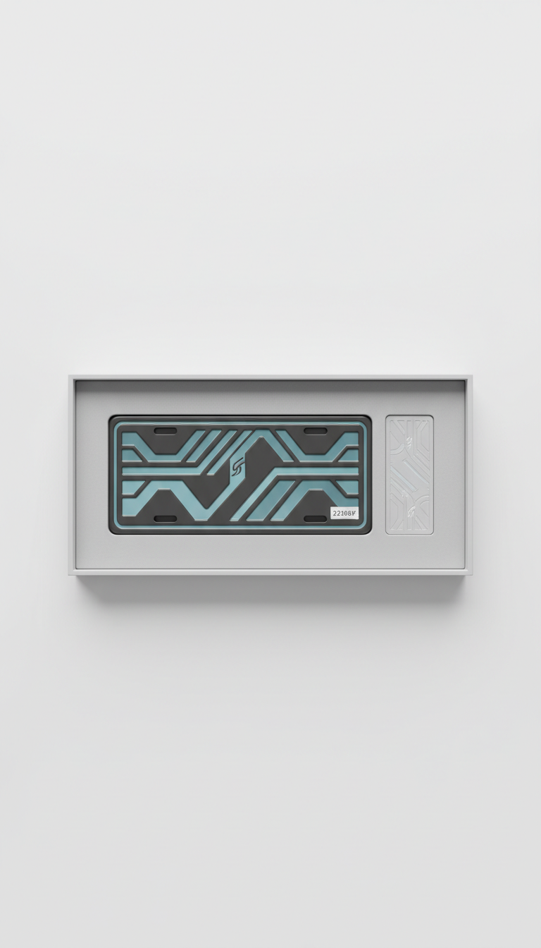 Custom License Plate In Presentation Box